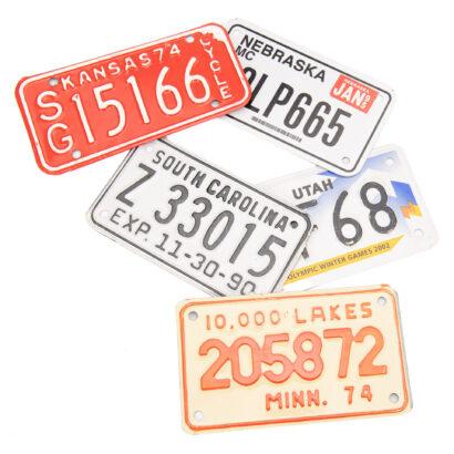 Motornummerplaten uit USA