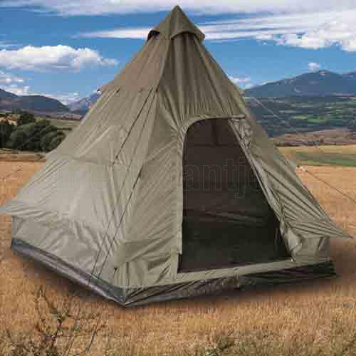 MILITAIRE & Outdoor quatre Homme pyramide tipi tente camping chasse étanche abri