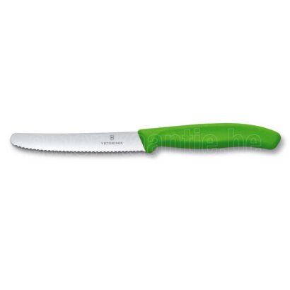 Couteau à tomates et à table Swiss Classic Victorinox - vert