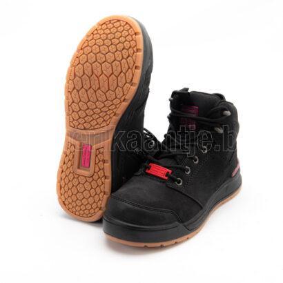 Vue alternative de Hard Yakka Women's Lace-Zip Boot 3056 S1P - Black