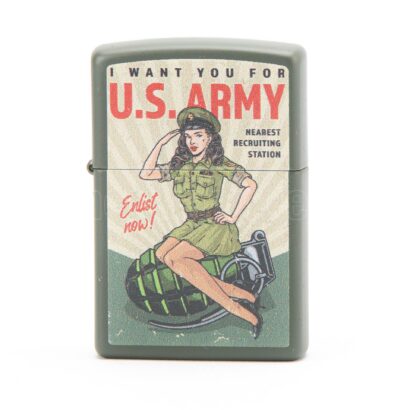 Zippo U.S. Army Enlist Pin Up