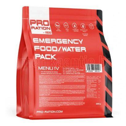 PRO-RATION - Emergency Food / Water PACK MENU IV