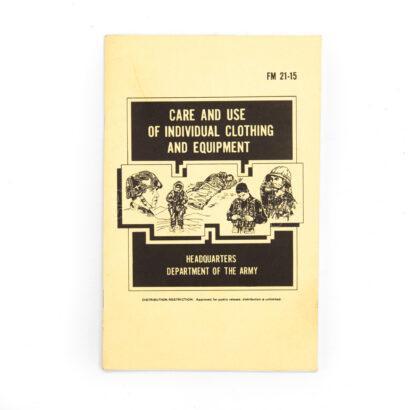 FM 21-15 Field Manual Care & Use of Individual Clothing & Equipment
