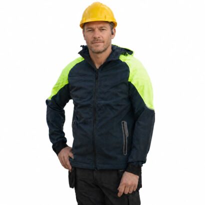 Snickers - FlexiWork Full Zip Hoodie Navy/Neon