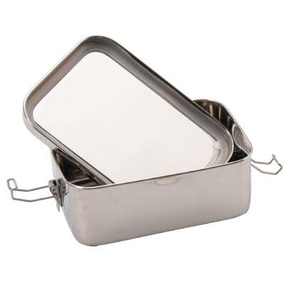 Vue alternative de ECOlunchbox Bento Wet Box Large Rectangle Lekvrije RVS Lunchbox